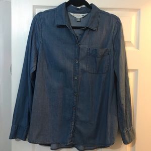 NEW Old Navy Classic Jean Shirt - Dark Blue Jean